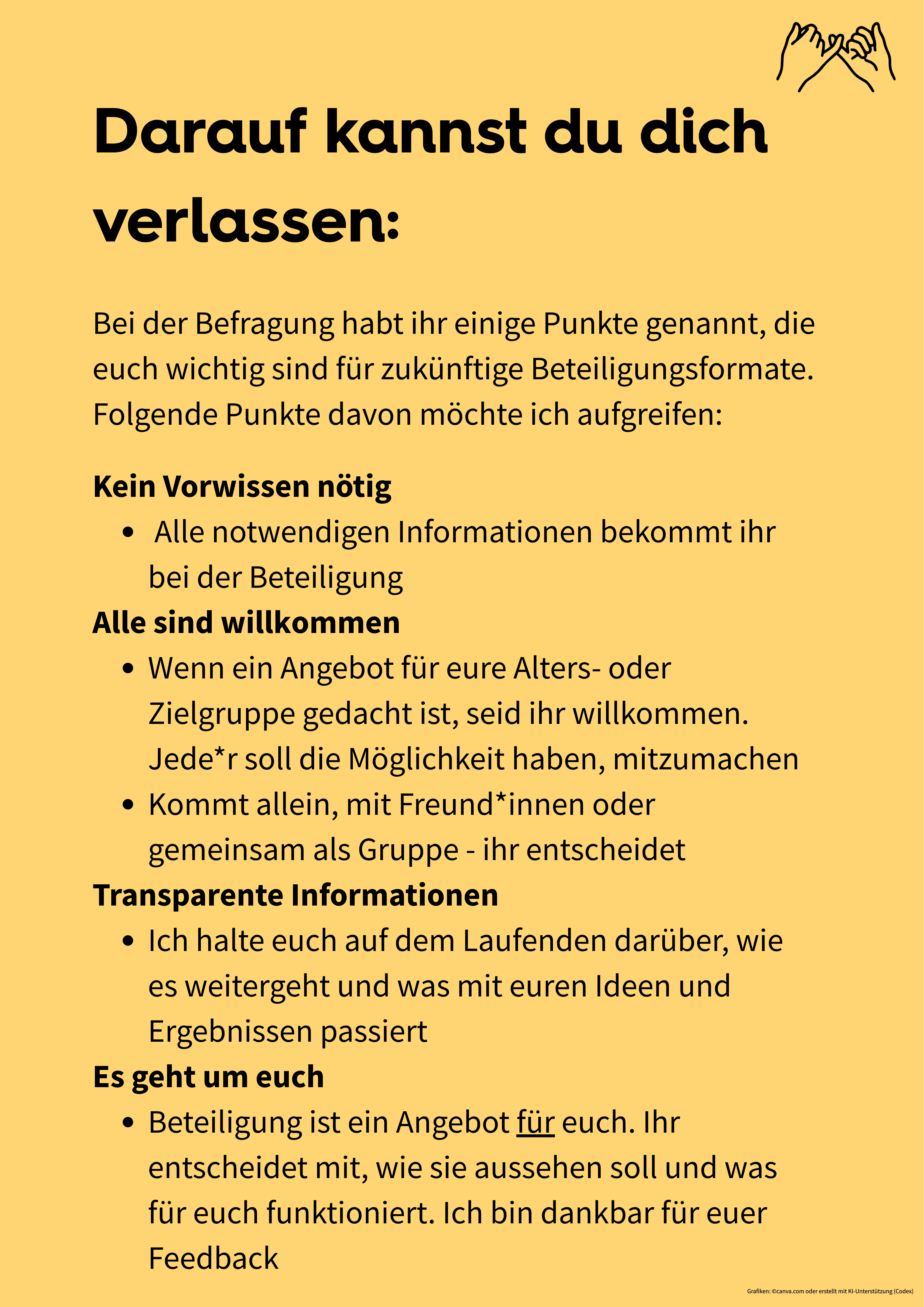 Darauf kannst du dich verlassen