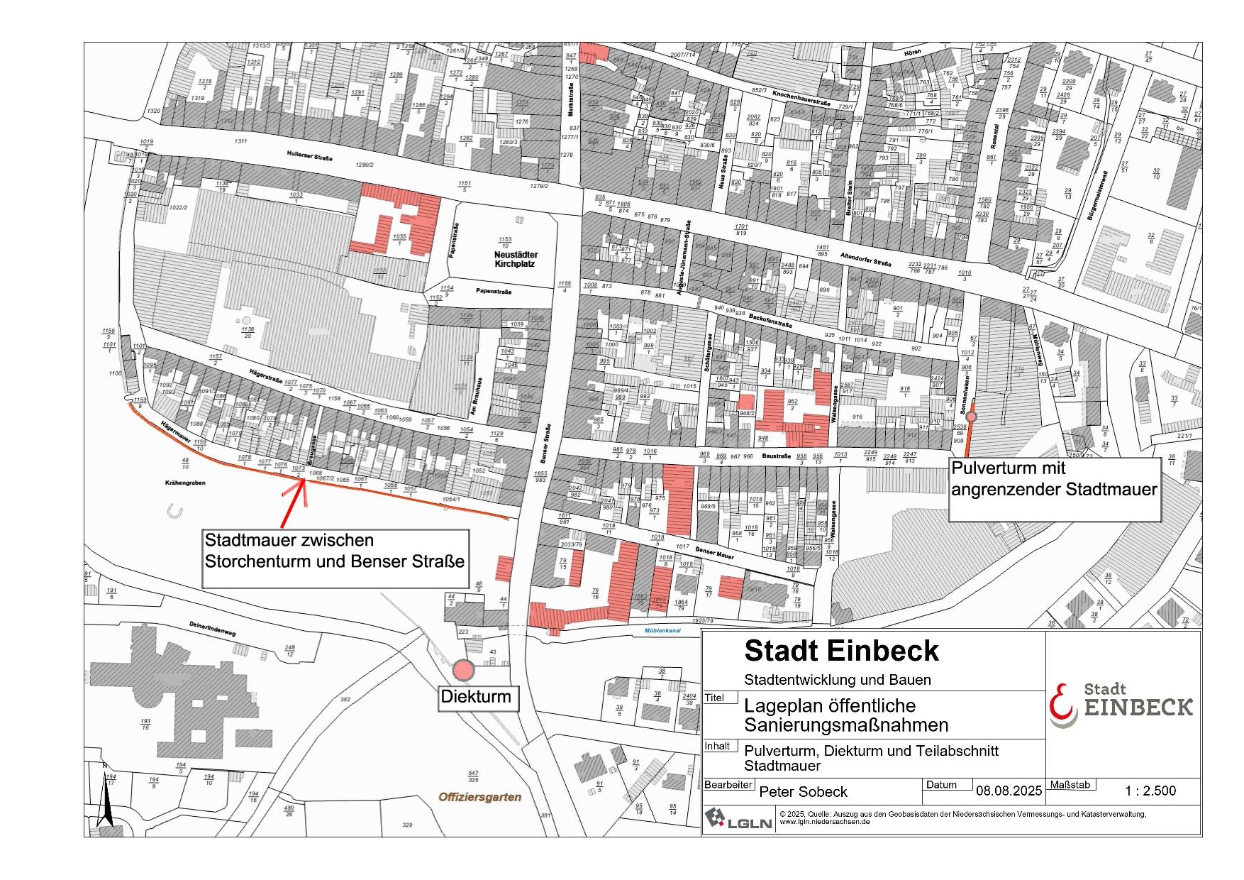 Lageplan öffentliche Sanierungsmaßnahmen