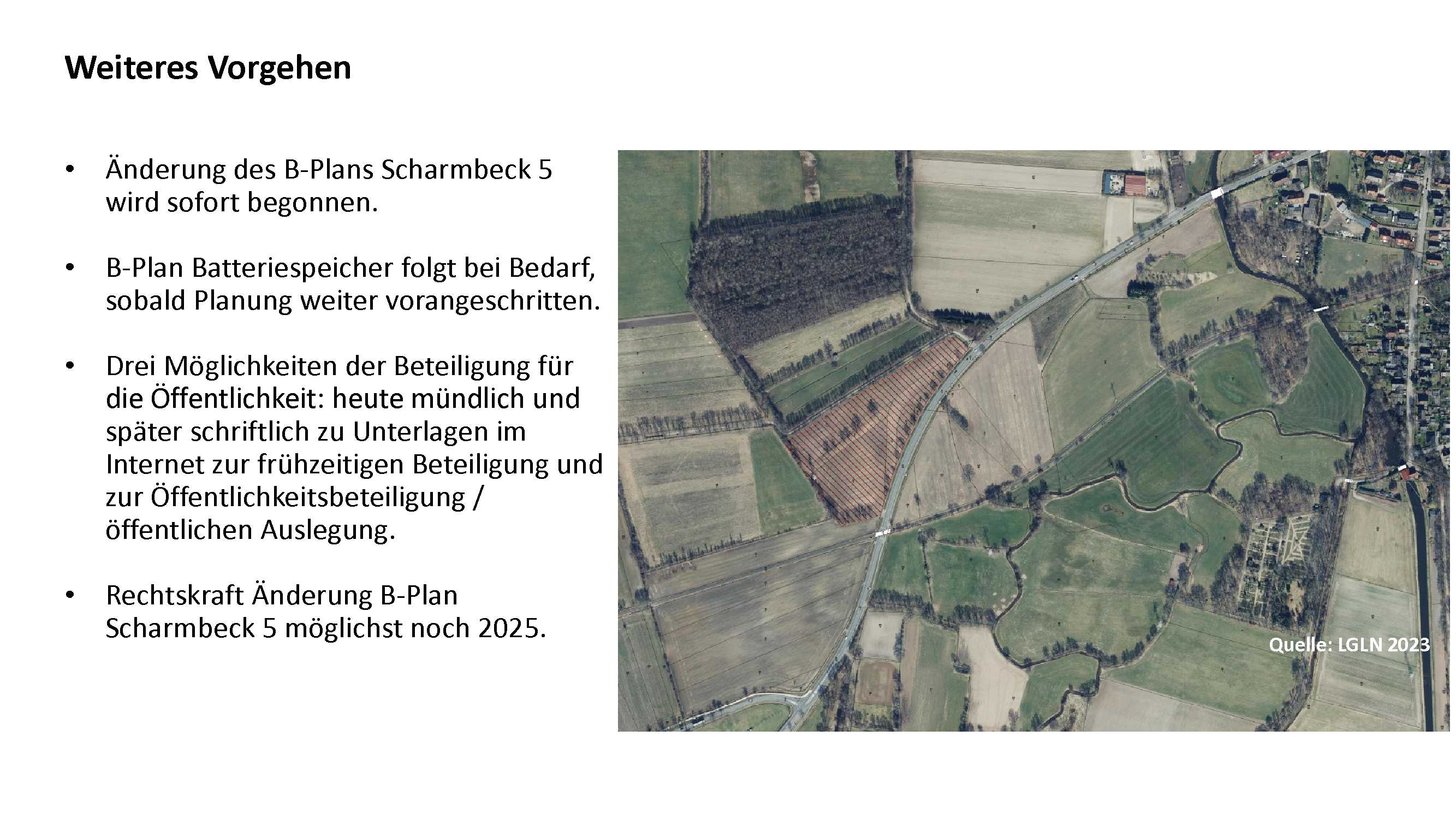 Weiteres Vorgehen