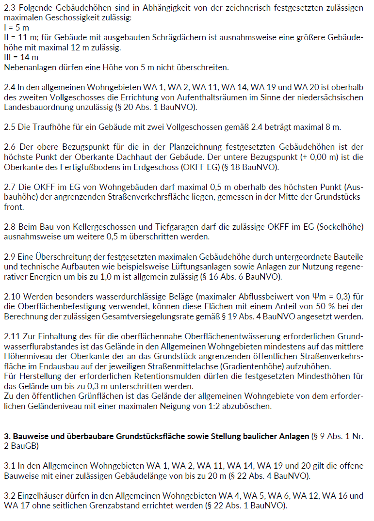 B-Plan Winsen Nr. 36 C - Textliche Festsetzungen 2